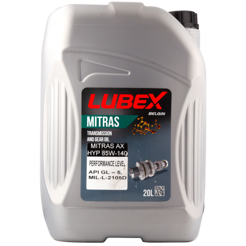 L020-0883-0020 LUBEX Мин. тр.масло MITRAS AX HYP  85W-140 GL-5 (20л) - 20 л