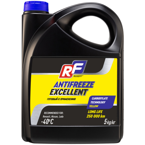 17372N RUSEFF Антифриз ANTIFREEZE EXCELLENT OAT (5кг) - 5 кг