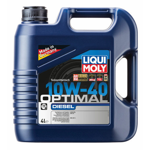 3934 LiquiMoly П/с. мот.масло Optimal Diesel 10W-40 CF B3 (4л) - 4 л