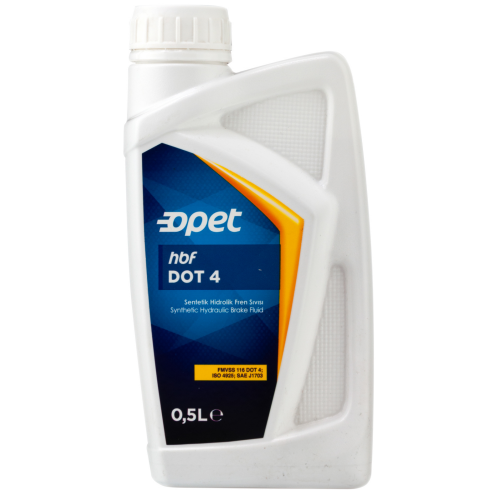 601216824 OPET Синт. Тормозная жидкость  Hydrolic Break Fluids HBF DOT 4 (0,5л) - 0,5 л