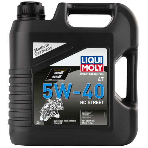 20751 LiquiMoly НС-синт. мот.масло д/4-т.мотоц. Motorbike 4T HC Street 5W-40 SN Plus MA2 (4л) - 4 л