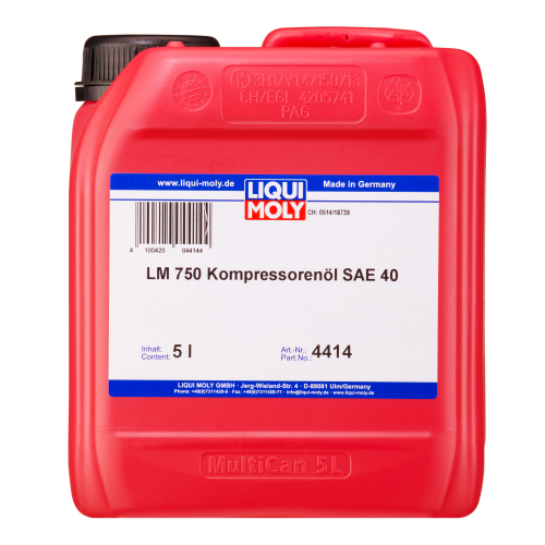 4414 LiquiMoly Синт-ое компр.масло LM 750 Kompressorenoil 40 (5л) - 5 л