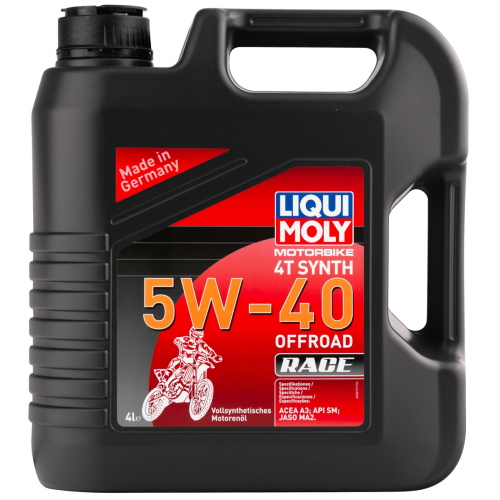 3019 LiquiMoly Синт-ое мот.масло д/4-т.мотоц. Motorbike 4T Synth Offroad Race 5W-40 SN Plus MA2 (4л) - 4 л
