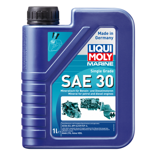 25065 LiquiMoly Мин. мот.масло д/лодок Marine Single Grade 30 CF/CF-4/SJ E2 (1л) - 1 л