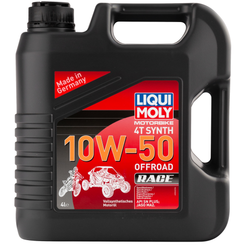 3052 LiquiMoly Синт-ое мот.масло д/4-т.мотоц. Motorbike 4T Synth Offroad Race 10W-50 SN Plus MA2 (4л) - 4 л