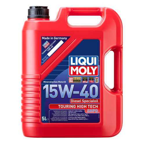2475 LiquiMoly Мин. мот.масло Touring High Tech SHPD-Motoroil 15W-40 CH-4/SL A3/B4/E7 (5л) - 5 л 2475 LiquiMoly Мин. мот.масло Touring High Tech SHPD-Motoroil 15W-40 CH-4/SL A3/B4/E7 (5л) - 5 л