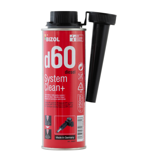 98881 BIZOL Присадка д/диз. двиг. Diesel System Clean+ d60 (0,25л) - 0,25 л