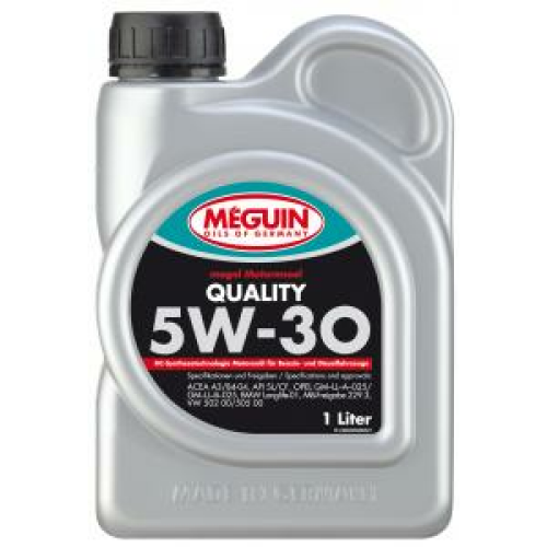 6566 Meguin НС-синт. мот.масло Megol Motorenoel Quality 5W-30 CF/SL A3/B4 (1л) - 1 л