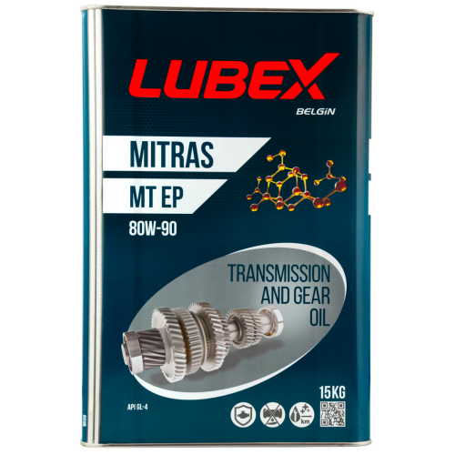 L020-0898-0015 LUBEX Мин. тр.масло MITRAS MT EP 80W-90 GL-4 (15кг) - 15 кг