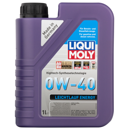 Синтетическое моторное масло Leiсhtlauf Energy 0W-40 - 1 л
