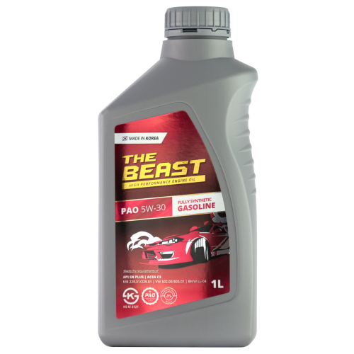 E0101L01U1 THE BEAST Синт-ое мот.масло PAO 5W-30 (1л) - 1 л