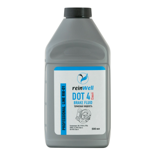 Тормозная жидкость DOT 4 CLASS 6 - 0,5 л